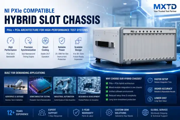 Why Choose an NI PXIe Compatible Hybrid Slot Chassis for Testing?